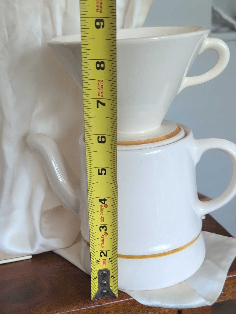 Vintage Stangle Mid-century Pour Over Coffee Pot And Cone Filter